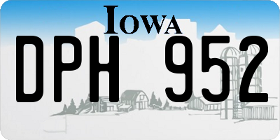 IA license plate DPH952