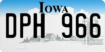 IA license plate DPH966