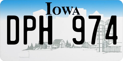 IA license plate DPH974