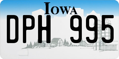 IA license plate DPH995