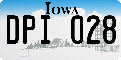 IA license plate DPI028