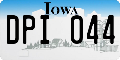 IA license plate DPI044