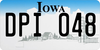 IA license plate DPI048