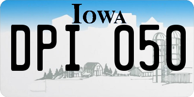 IA license plate DPI050