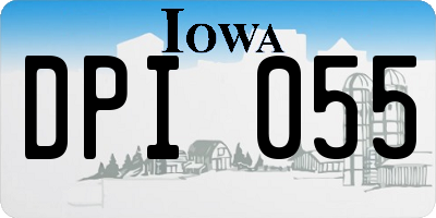IA license plate DPI055