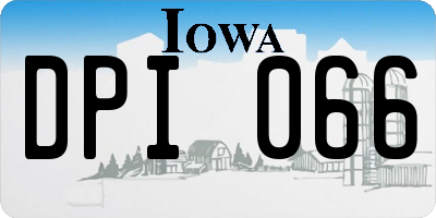 IA license plate DPI066