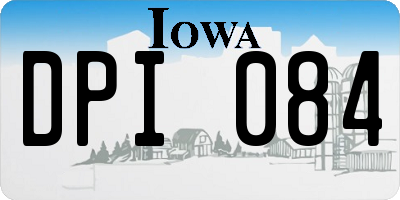 IA license plate DPI084