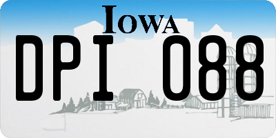 IA license plate DPI088
