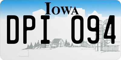 IA license plate DPI094