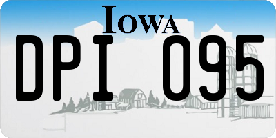 IA license plate DPI095