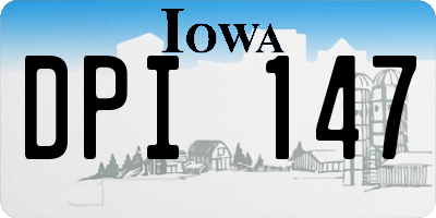 IA license plate DPI147