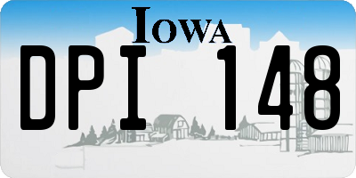 IA license plate DPI148