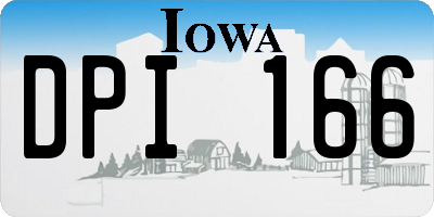 IA license plate DPI166