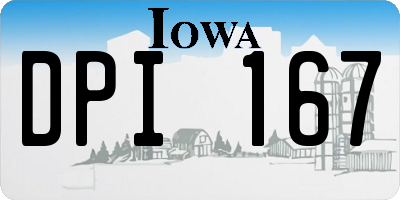 IA license plate DPI167