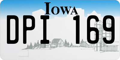 IA license plate DPI169