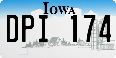 IA license plate DPI174