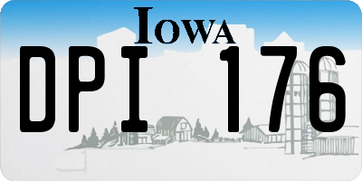 IA license plate DPI176
