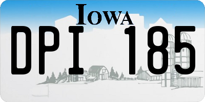 IA license plate DPI185