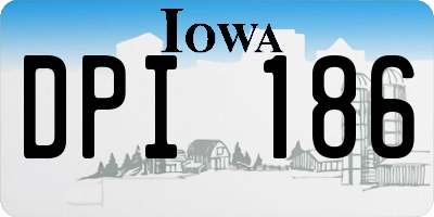 IA license plate DPI186