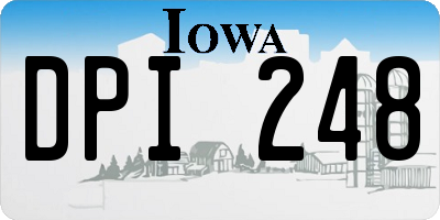 IA license plate DPI248