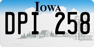 IA license plate DPI258