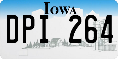 IA license plate DPI264