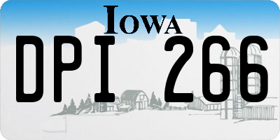 IA license plate DPI266