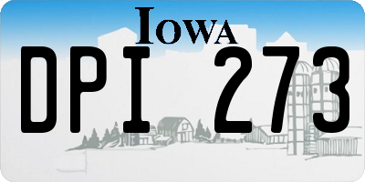 IA license plate DPI273
