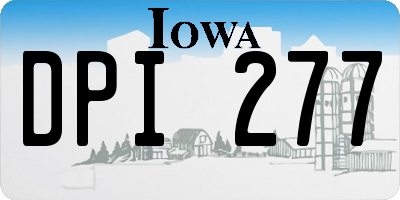 IA license plate DPI277
