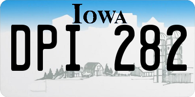 IA license plate DPI282
