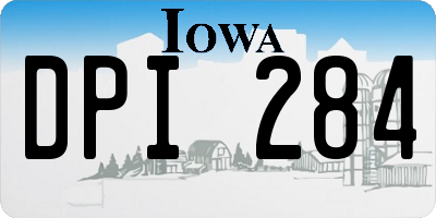 IA license plate DPI284