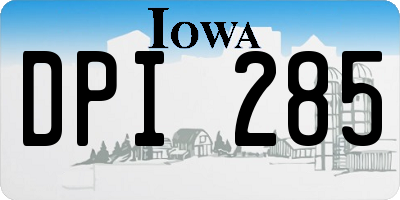 IA license plate DPI285
