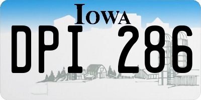 IA license plate DPI286