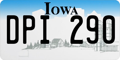 IA license plate DPI290
