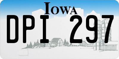 IA license plate DPI297