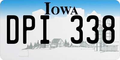 IA license plate DPI338