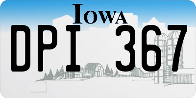IA license plate DPI367