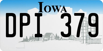IA license plate DPI379