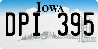 IA license plate DPI395