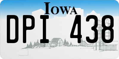 IA license plate DPI438