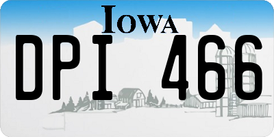 IA license plate DPI466