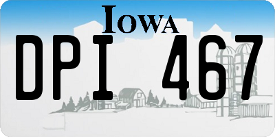 IA license plate DPI467