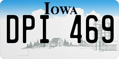 IA license plate DPI469
