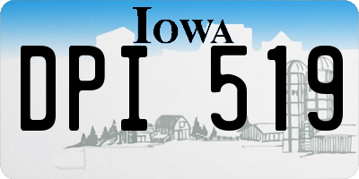IA license plate DPI519
