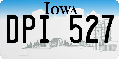 IA license plate DPI527