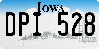IA license plate DPI528