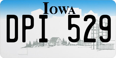 IA license plate DPI529