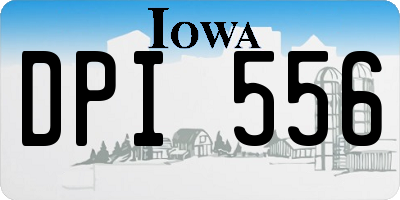 IA license plate DPI556