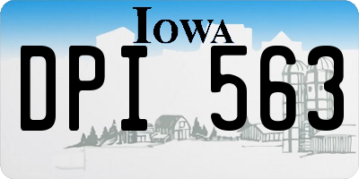 IA license plate DPI563