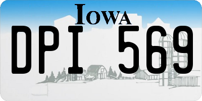 IA license plate DPI569